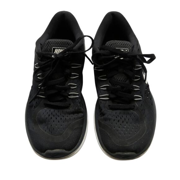 Nike Flex 2017 Run Black And White Sneakers Size 8 - Picture 3 of 11